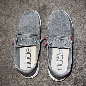 Grey Hey Dudes size 5
